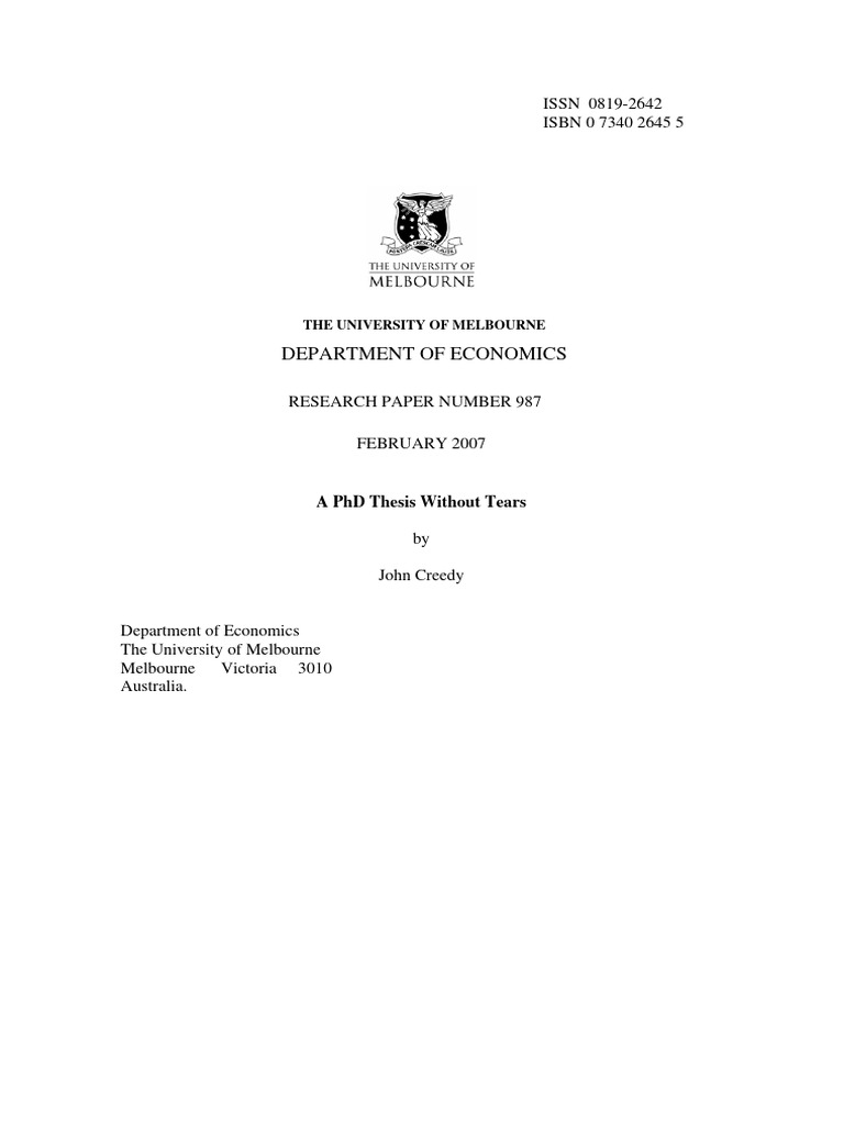 PhD Journey: Tips for Success | PDF | Thesis | Doctor Of Philosophy