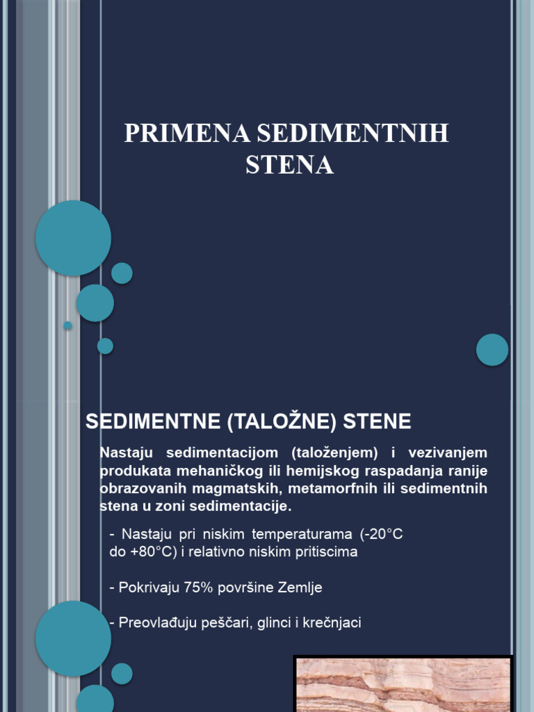 Primena Sedimentnih Stena 1 | PDF