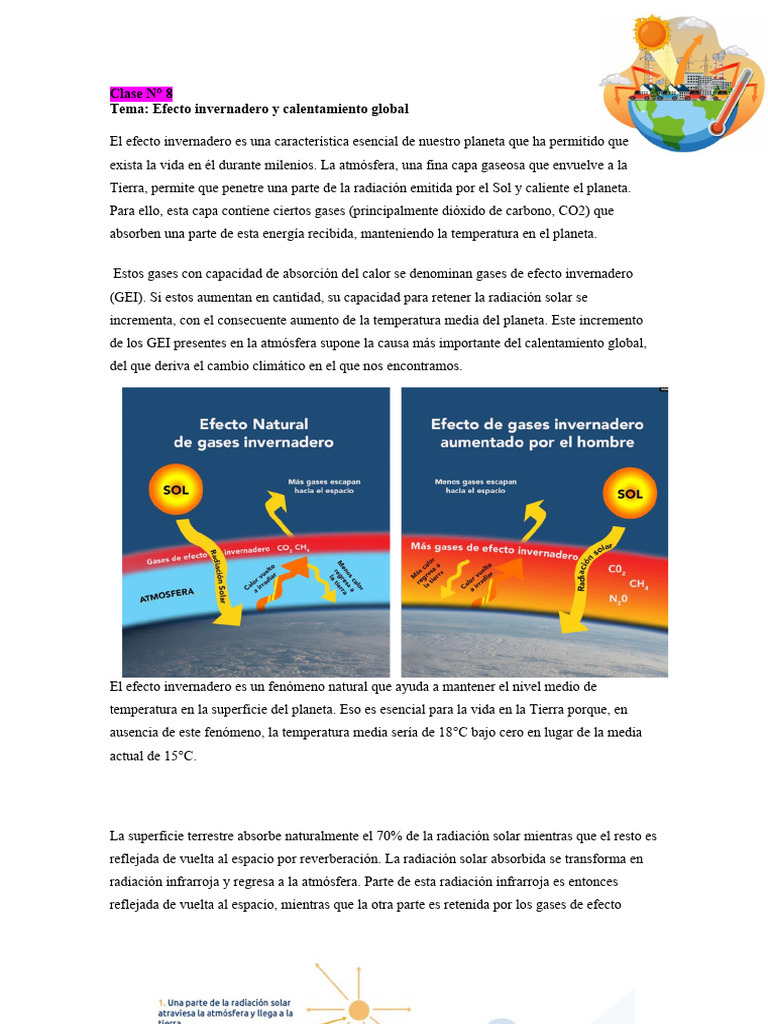 Efecto Invernadero y Cambio Climático | PDF | Gases de efecto ...