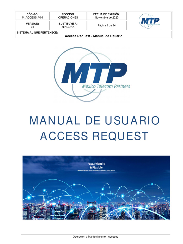 Manual de Usuario para Access Request | PDF | Usuario (informática ...
