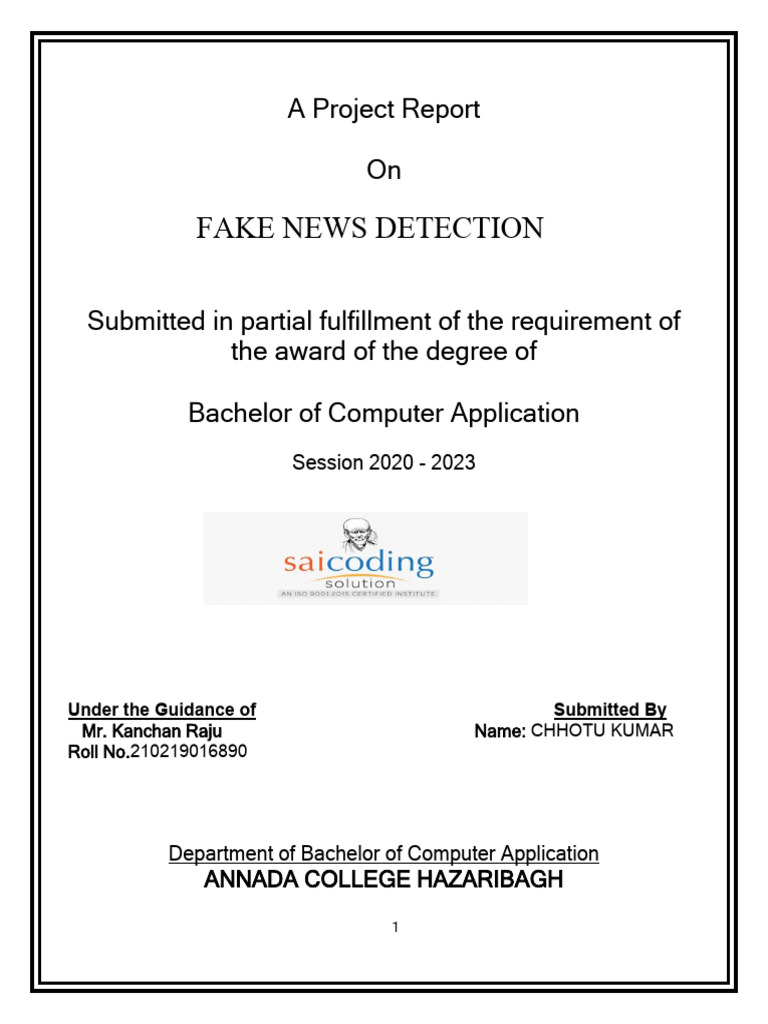 Fake News Detection | PDF | Python (Programming Language) | Machine ...