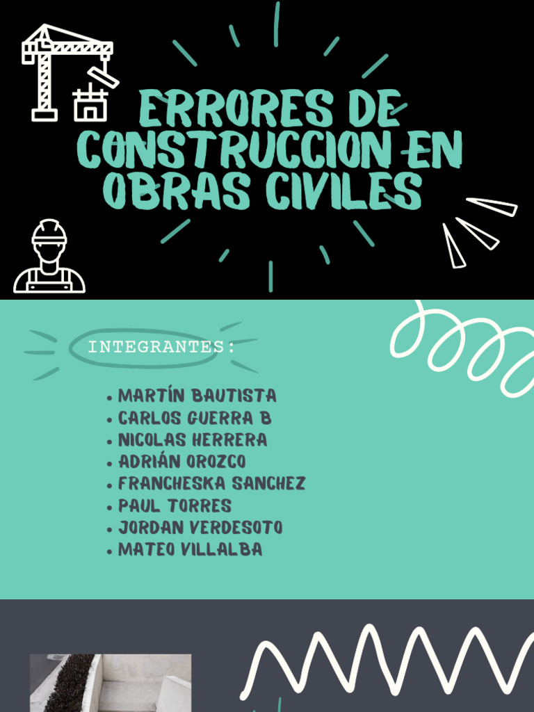 Errores de Construcción en Obras Civiles - Grupo D | PDF | Columna ...