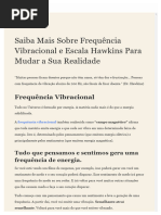 Guia da Escala de Hawkins: Consciência e Emoções | PDF | Amor | Emoções