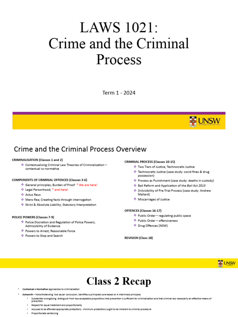 CCP - T1 2024 - Class 3 - Erasmus Class | PDF | Burden Of Proof (Law ...