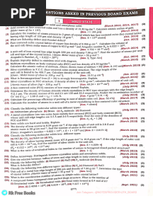12th HSC - Chemistry Uttam Papers 2024