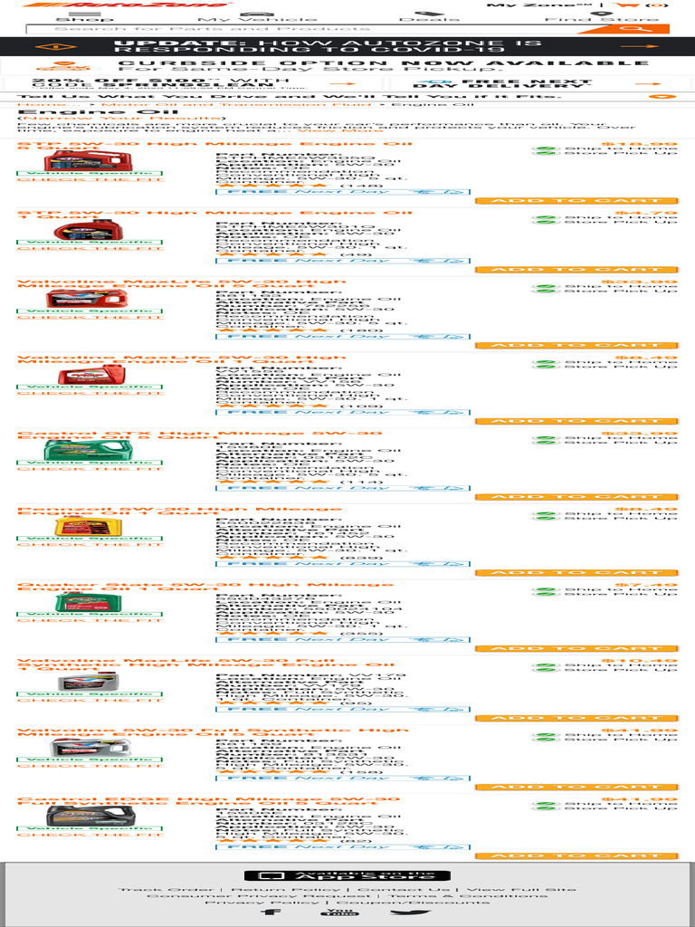 Motor Oil - Conventional & Synthetic Engine Oil | PDF | Motor Oil ... - Printable Chart Engine Motor Oil