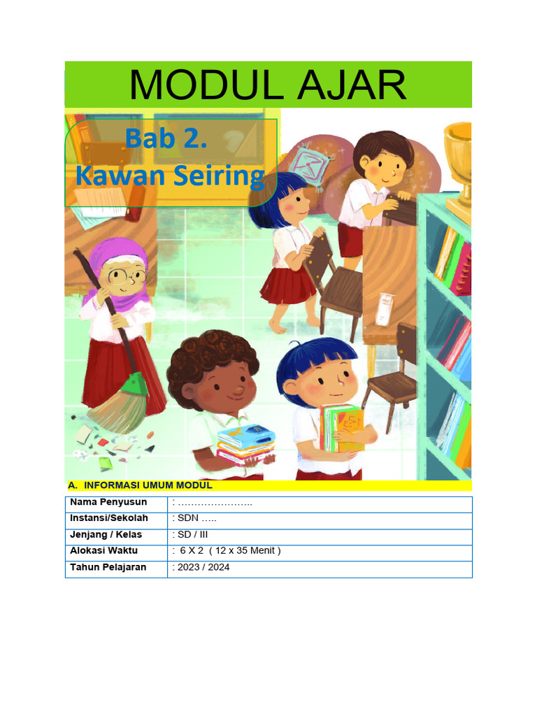 Modul Ajar Bahasa Indonesia Kelas 3 | PDF