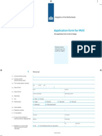 New Visa Application Form For MVV