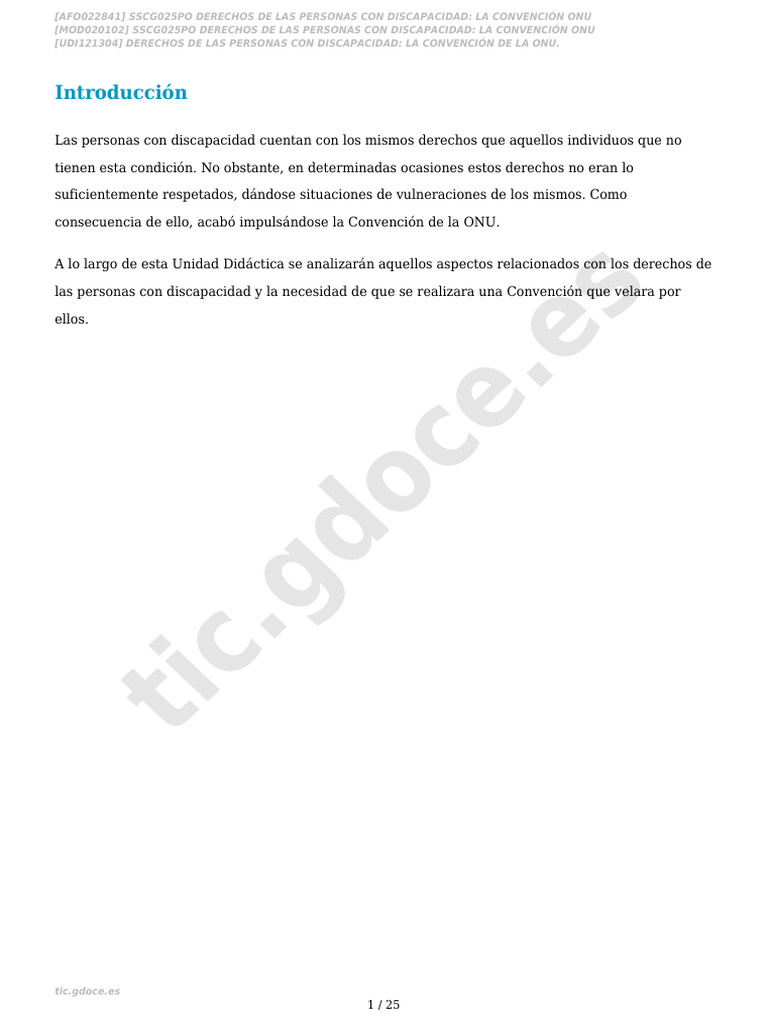 Derechos de Personas con Discapacidad | PDF | Invalidez | Escuchando