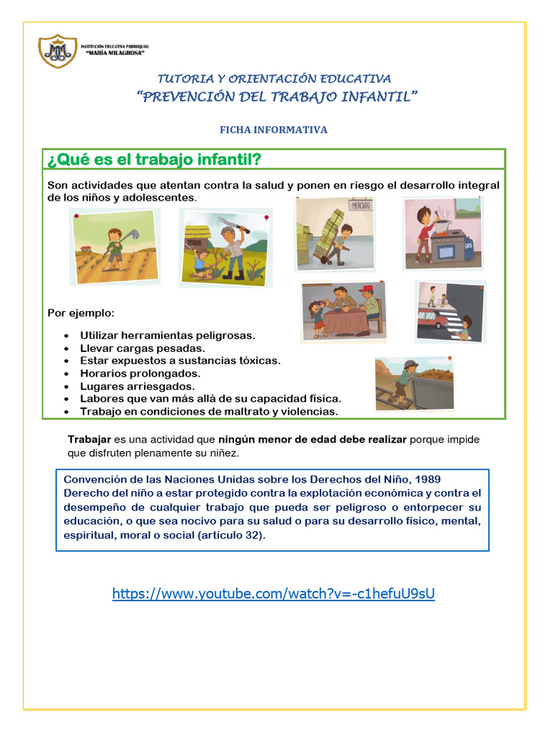 Ficha tutoria n 19 descargar gratis pdf trabajo infantil derechos