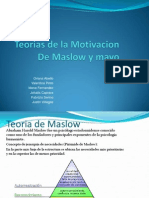 Teoría de Maslow y aportes de Elton Mayo