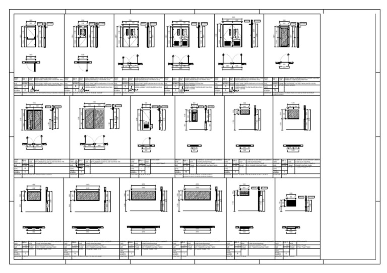 Door and Window Specifications Document | PDF | Door | Building Materials