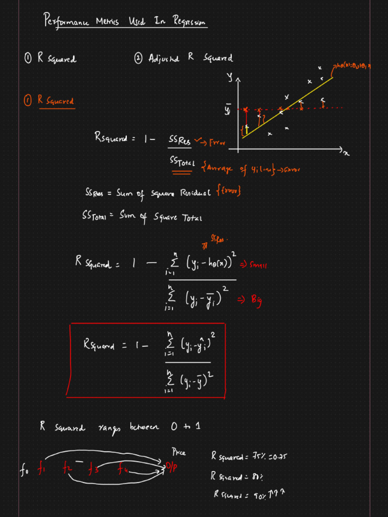 1.0-R Squared and Adjusted R Squared | PDF