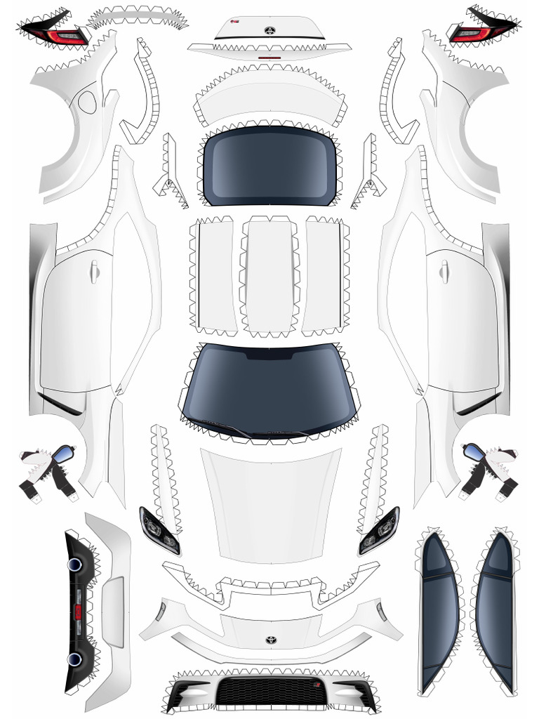 Toyota Gr86 Coloring Page