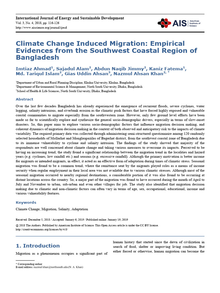 Climate Change Induced Migration Download Free Pdf Human Migration