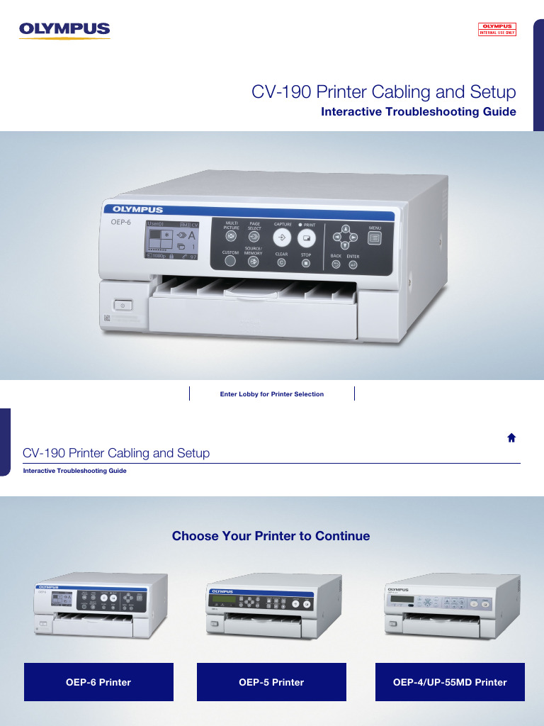 CV-190 Printer Setup Guide | PDF | Display Technology | Computer Hardware