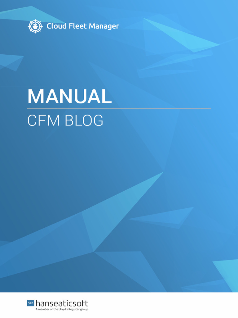 CFM Blog User Guide Overview | PDF | Icon (Computing) | System Software
