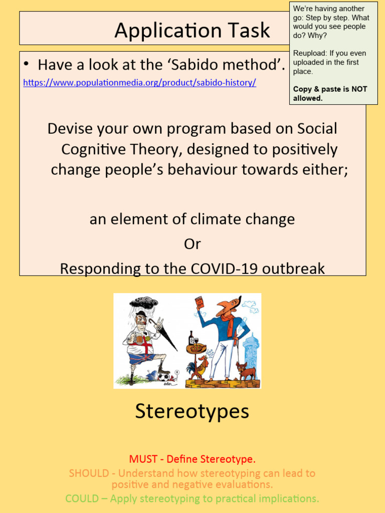 Stereotypes 1 | PDF | Stereotypes | Behavioural Sciences