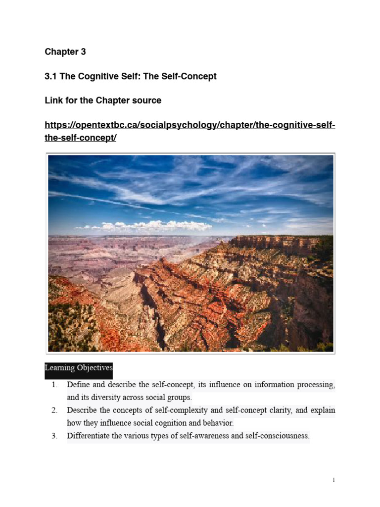 The Development of Self | PDF | Self Concept | Self Awareness