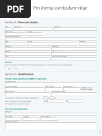 AHPRA Standard CV Format Guide | PDF | Curriculum | Health Care