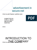 Role of Advertisement in Secure-Net: Click To Edit Master Subtitle Style