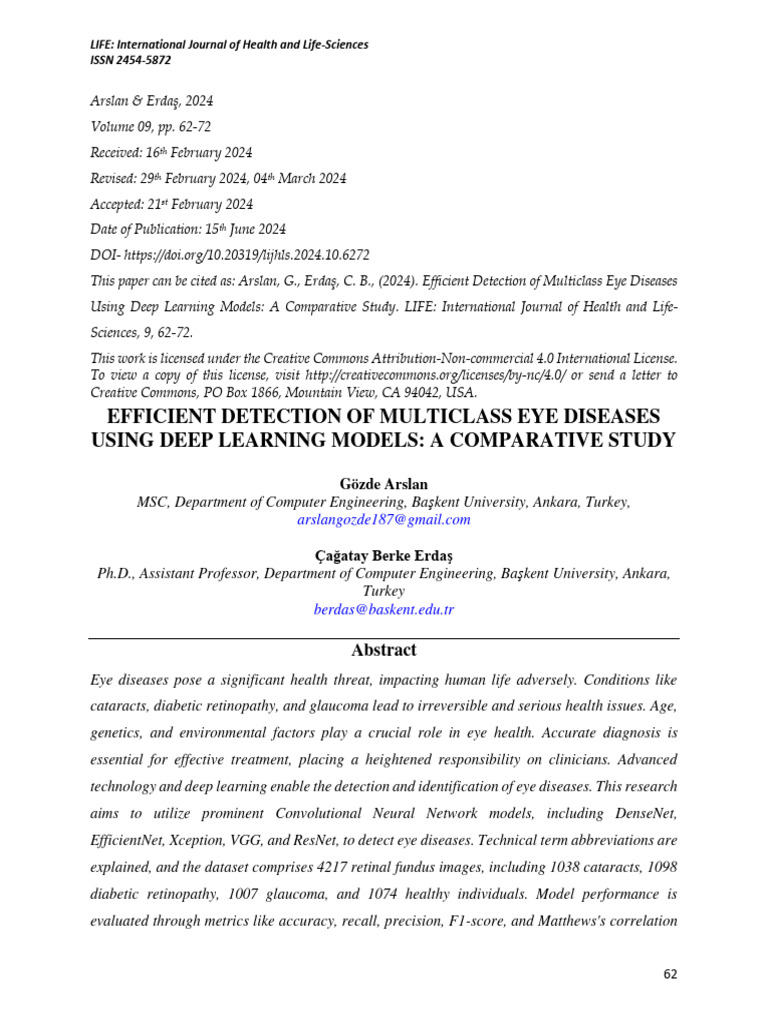 Efficient Detection of Multiclass Eye Diseases Using Deep Learning ...