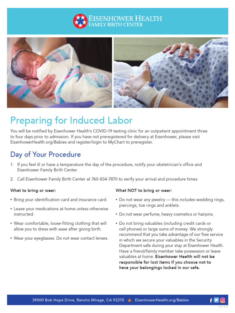 Induced Labor Preparation Guide | PDF | Wellness