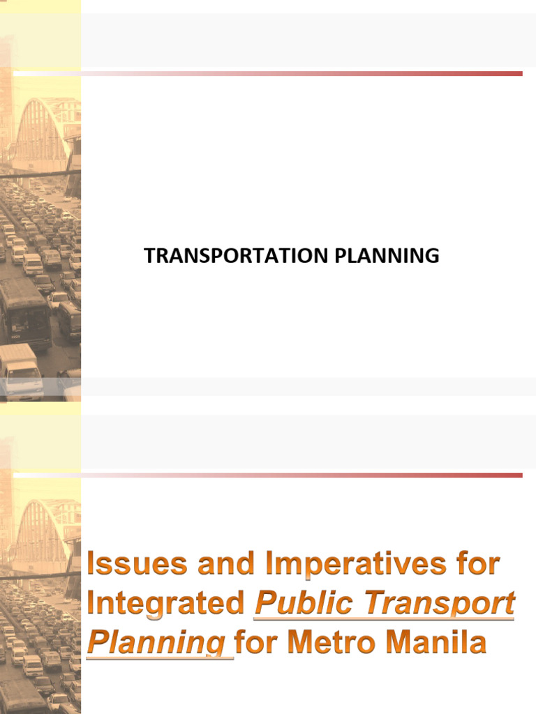 transportation planning | PDF | Transport | Economies