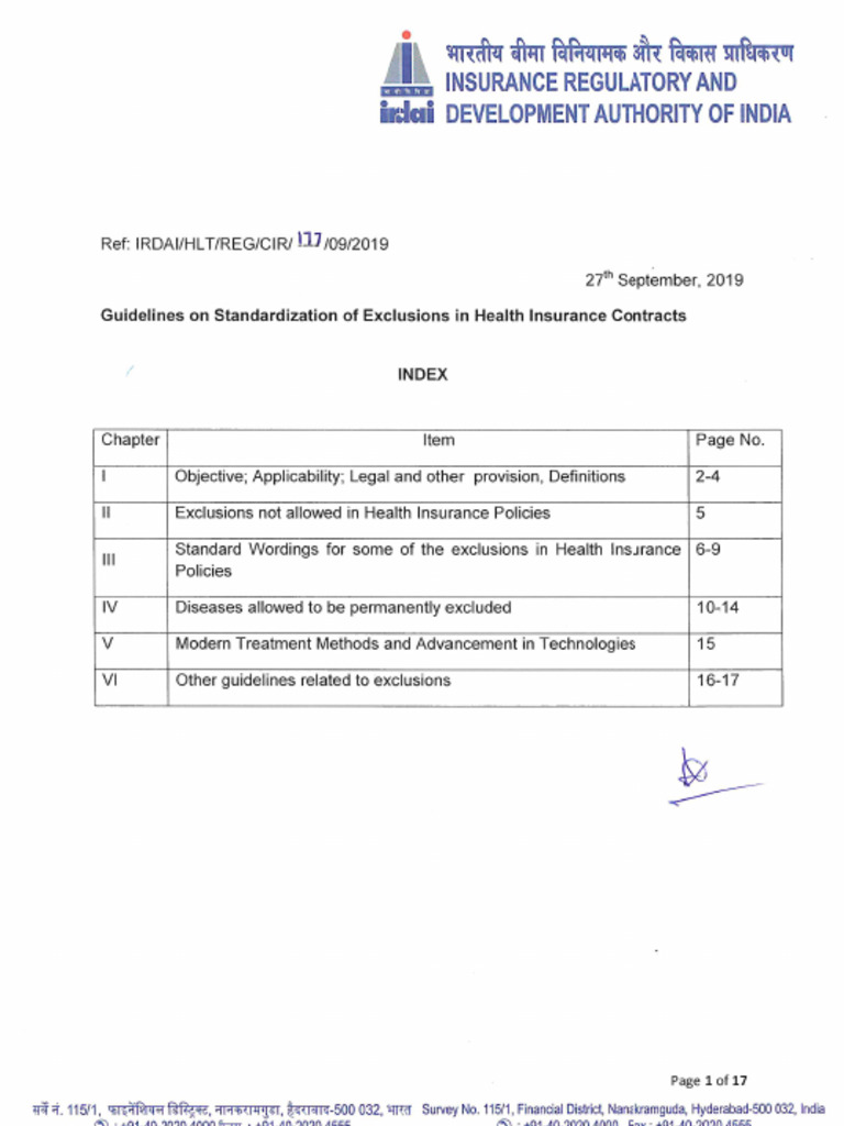 Health Insurance Exclusions Guidelines | PDF | Insurance | Heart