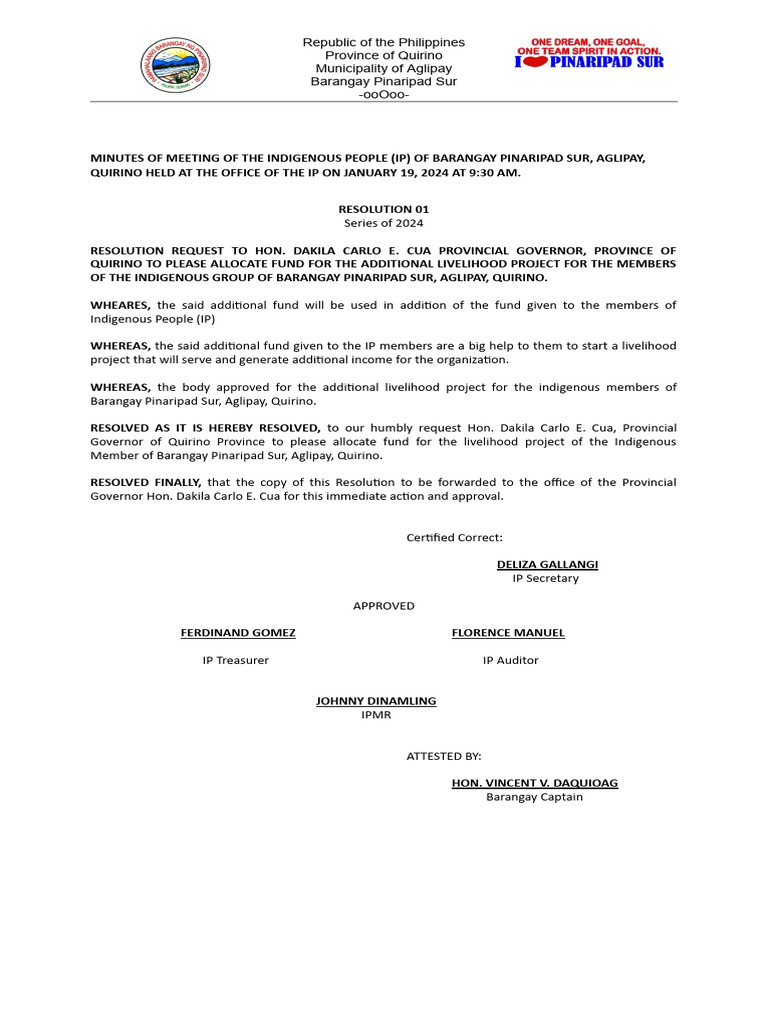 Resolution of I'ps | PDF