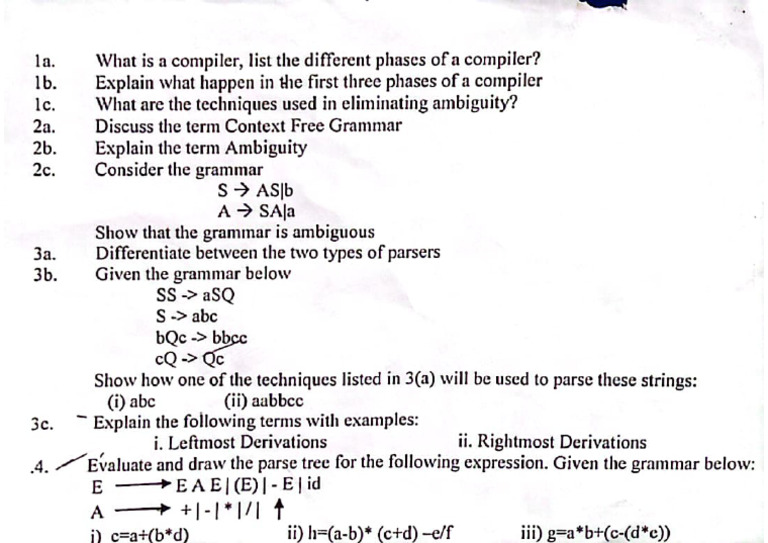 CSC 312 Test | PDF