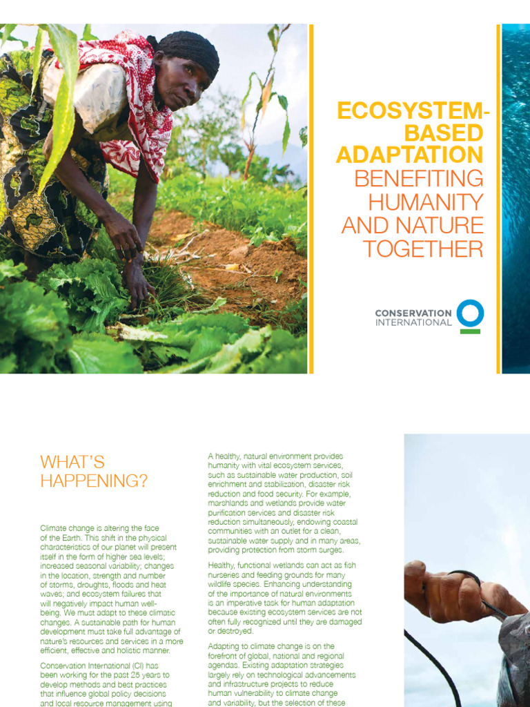 CI EbA Ecosystem Based Adaptation Brochure Benefiting Humanity and ...