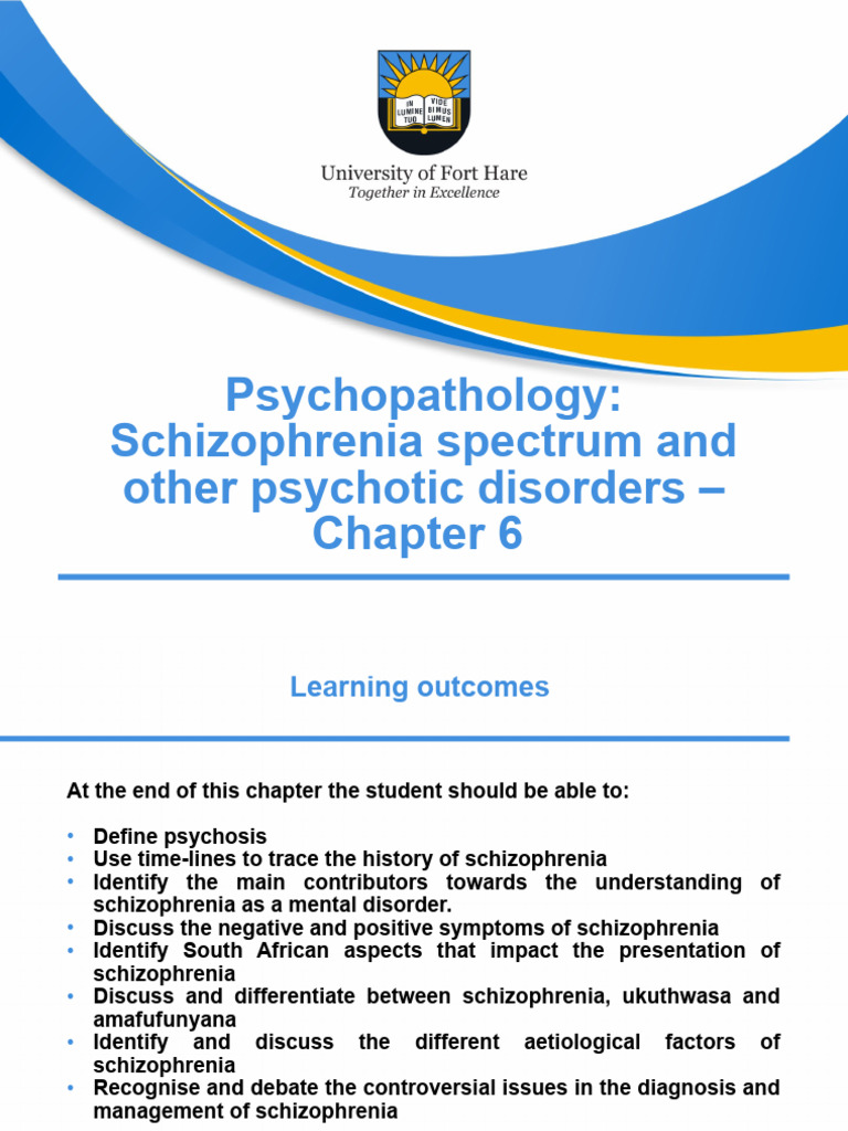 Chapter 6 Schizophrenia Spectrum and Other Psychotic Disorders PDF