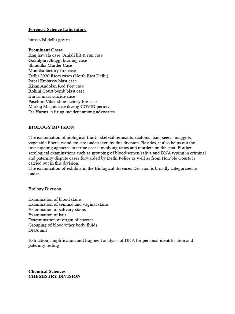 Forensic Science Laboratory | PDF | Forensic Science | Firearms