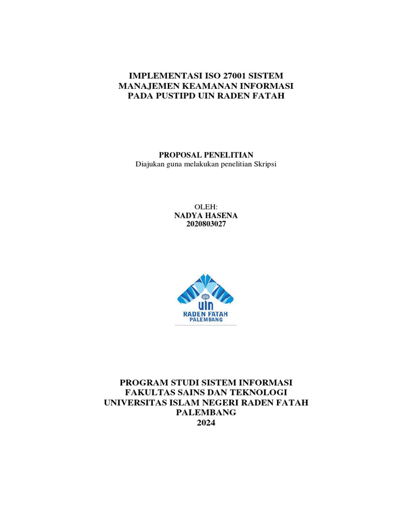 Contoh Proposal Sistem Informasi Pdf