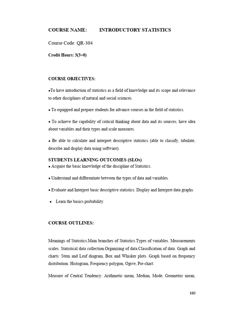 Intro to statistics qr pdf statistics mean