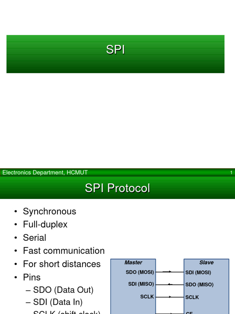 SPI Protocol Overview and Implementation | PDF | Computer Engineering ...