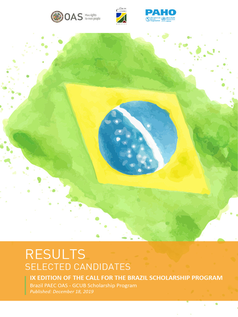 Resultados do Programa de Bolsas OAS-GCUB | PDF | Biologia | Ciências ...