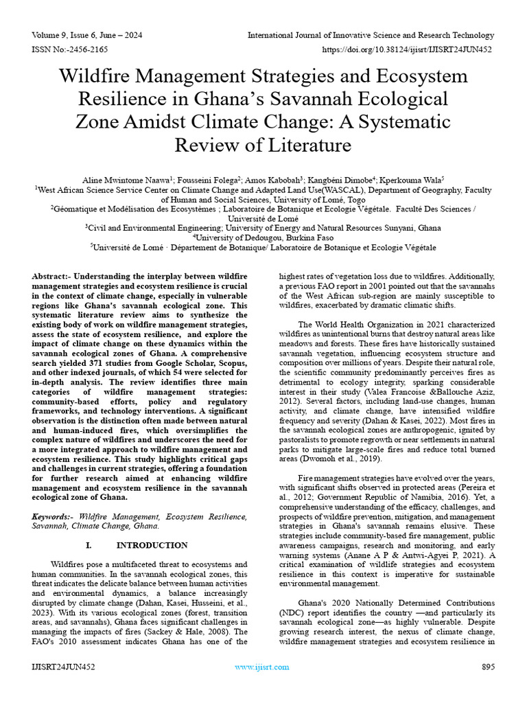 Climate Change Review Of Literature