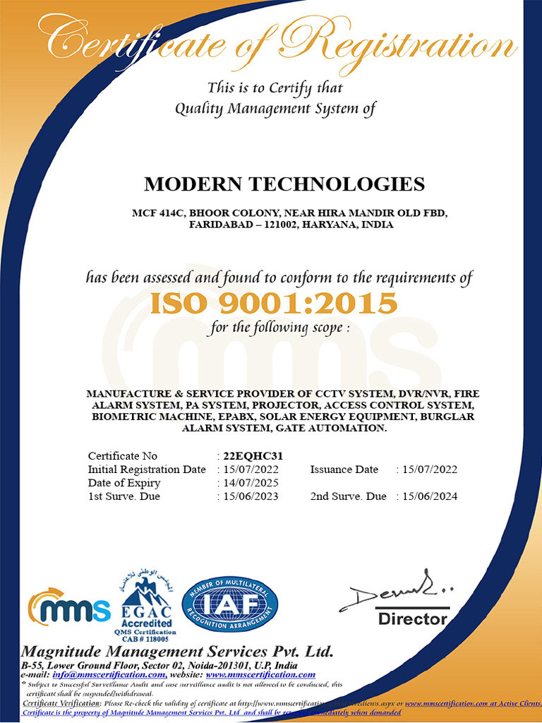 ISO Certificate | PDF image.