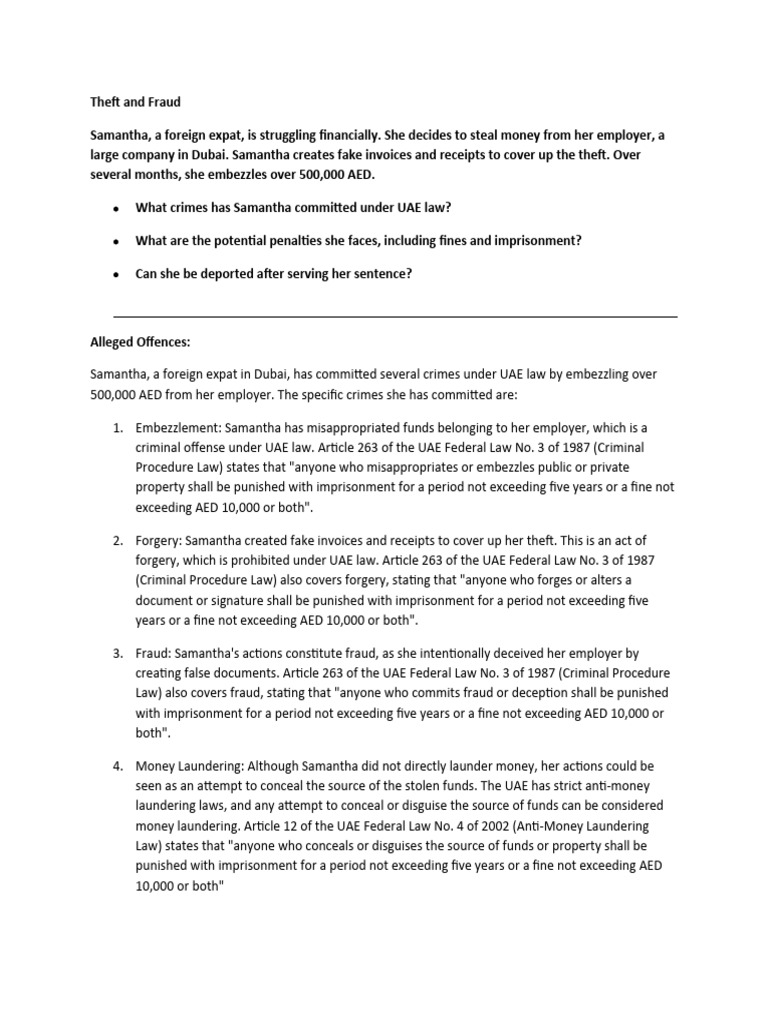 Theft And Fraud Pdf Fraud Theft