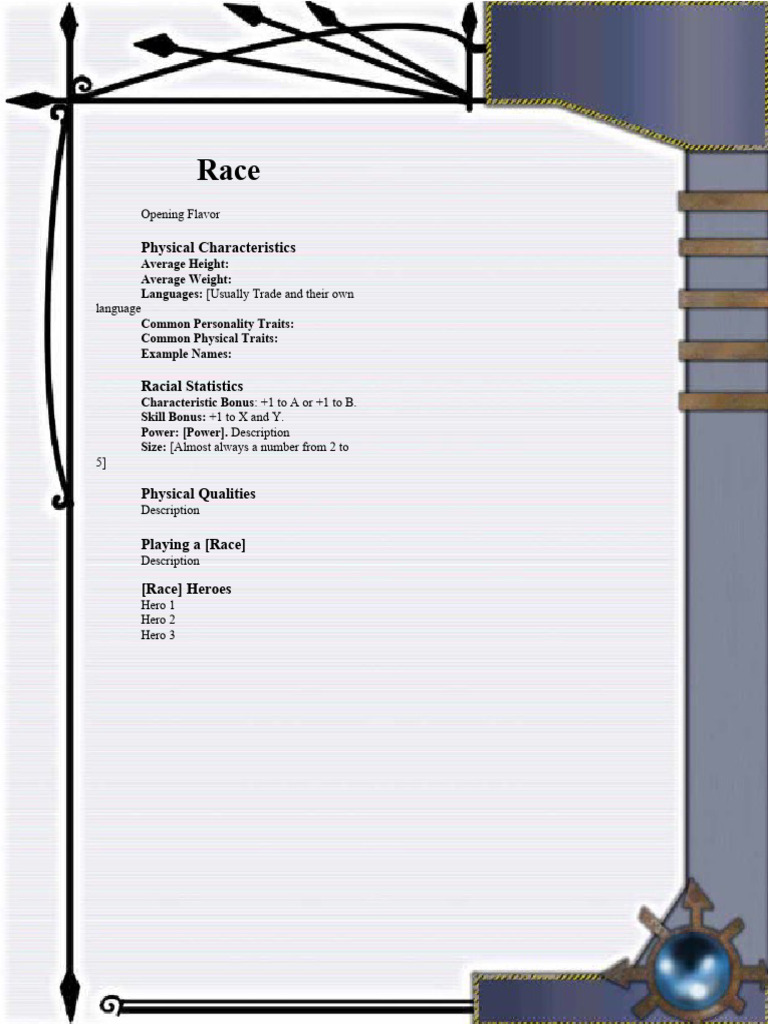 Race Template PDF