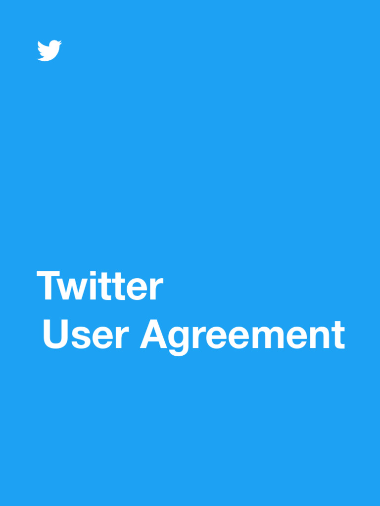 Twitter User Agreement Overview | PDF | Privacy | Copyright