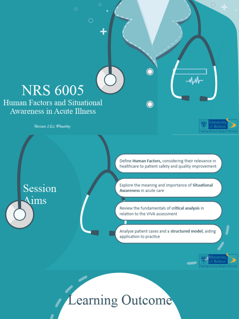 Human Factors in Acute Care Safety | PDF | Patient Safety | Human ...