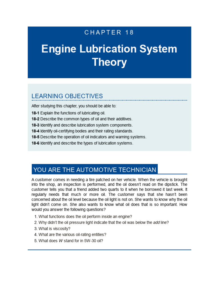 Engine Lubrication System Overview | PDF | Motor Oil | Pump