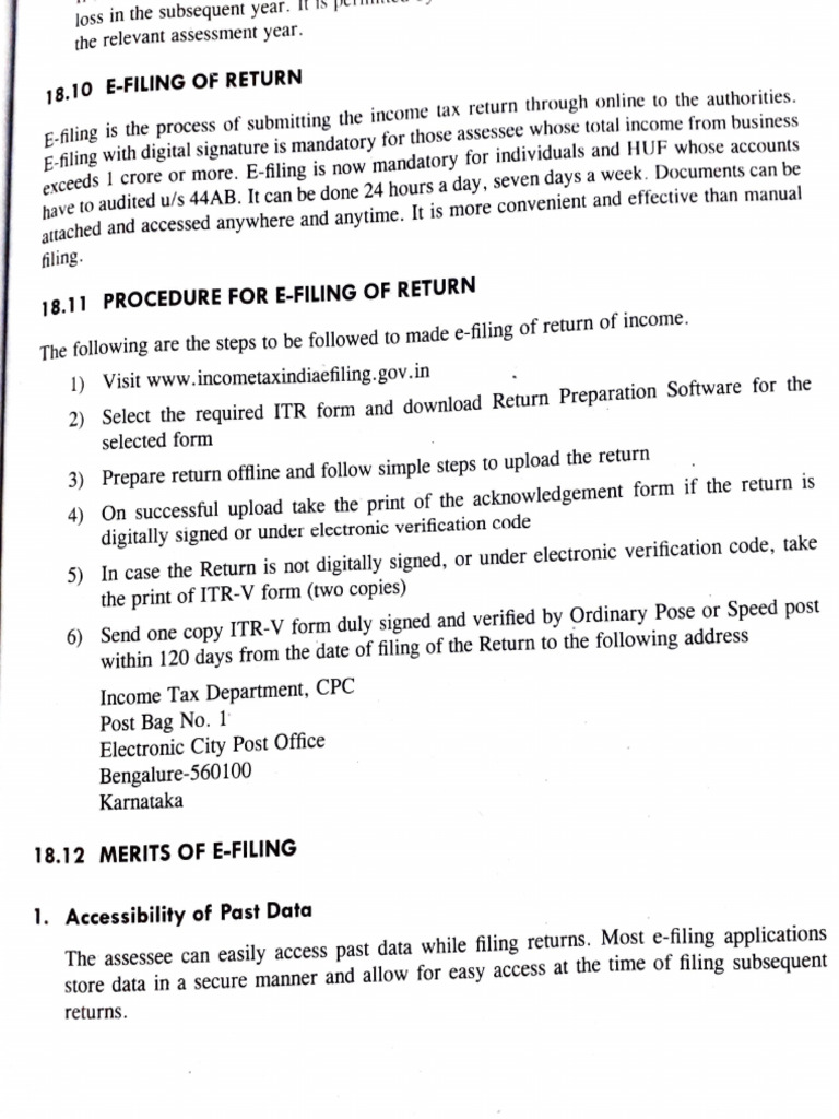 Income Tax 5th Unit Notes | PDF | Money | Payments