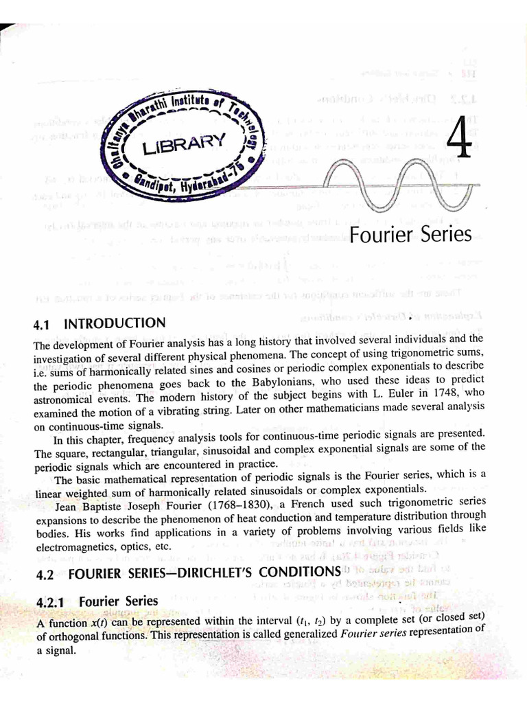 Fourier Series Pdf