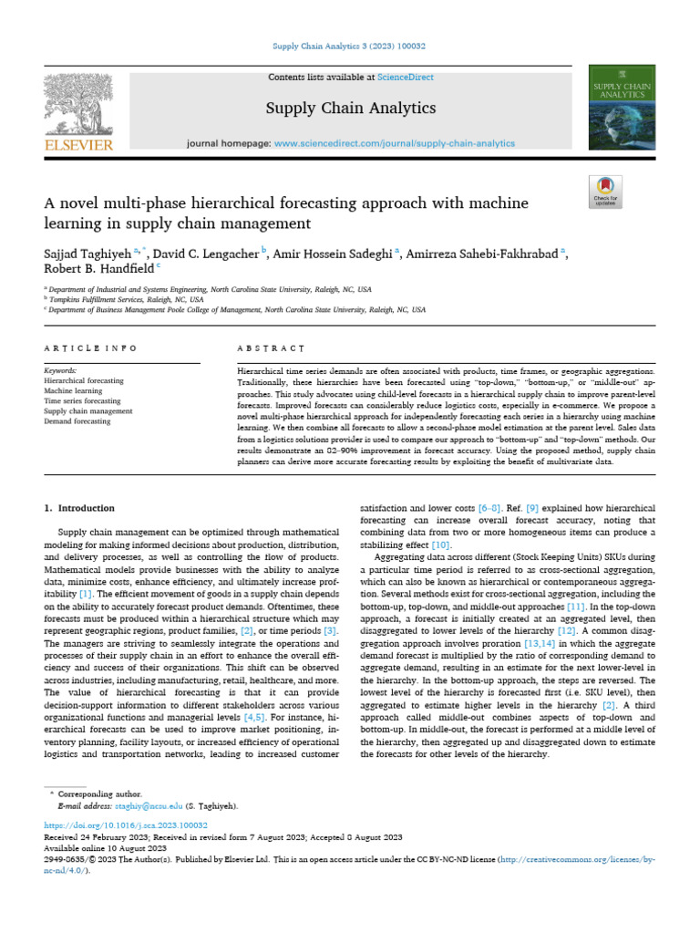 A Novel Multi-Phase Hierarchical Forecasting Approach With Machine ...