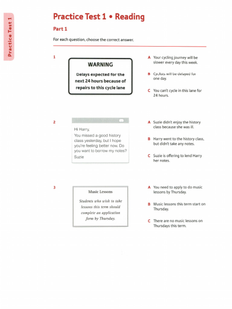 Practice Test 1 | PDF