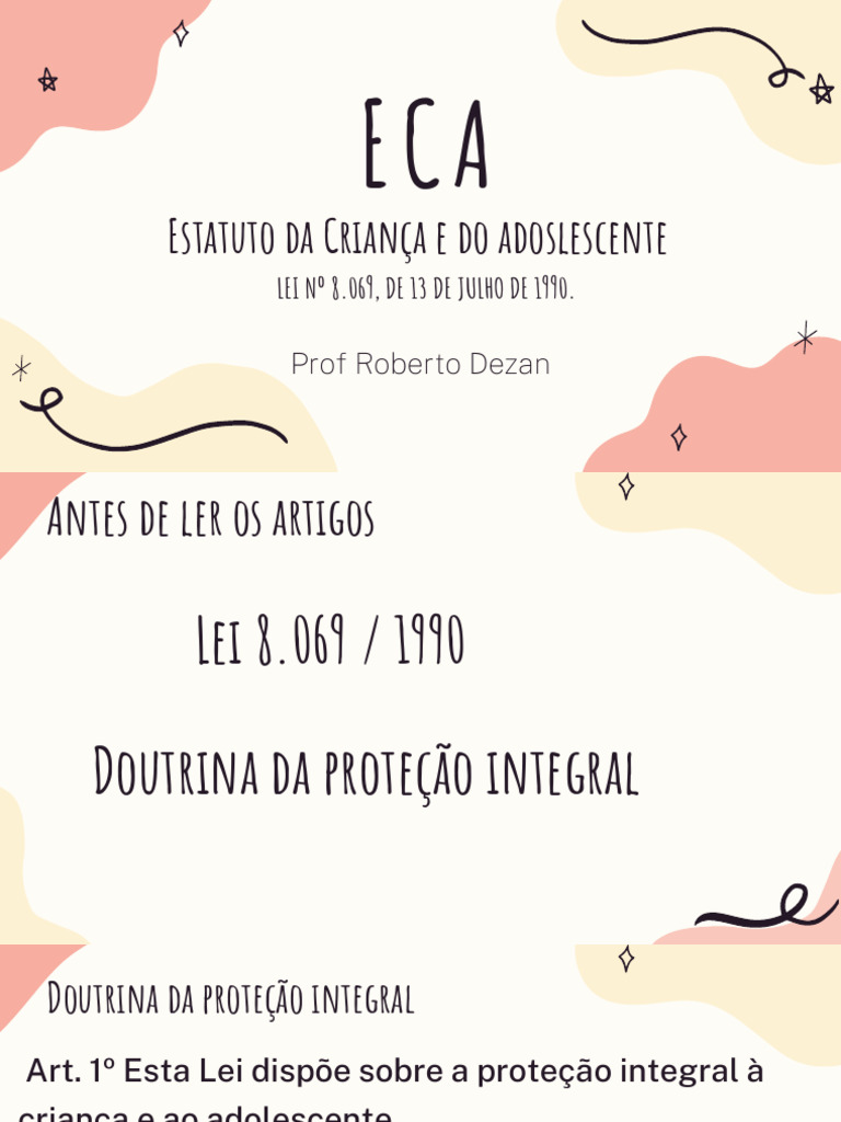 ECA: Direitos da Criança e Adolescente | PDF | Pedagogia | Escolas